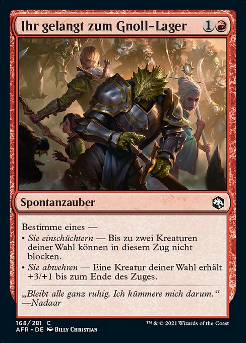 Ihr gelangt zum Gnoll-Lager