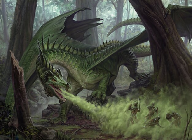 Grüner Drache