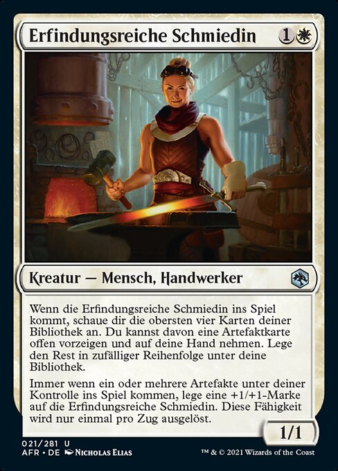 Erfindungsreiche Schmiedin