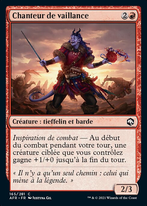 Chanteur de vaillance