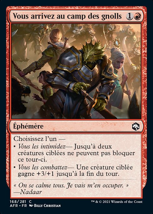 Vous arrivez au camp des gnolls