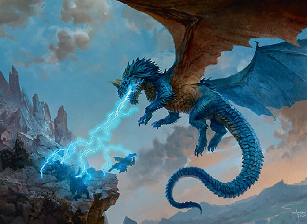 Dragon bleu