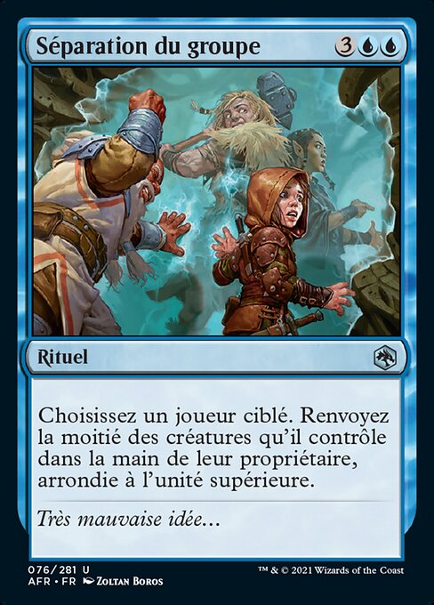 Séparation du groupe