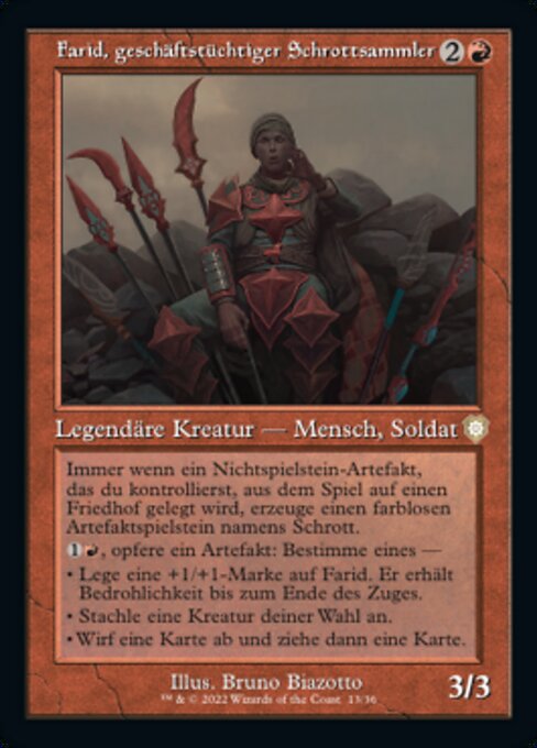 Farid, Enterprising Salvager