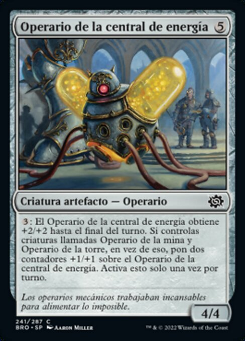 Operario de la central de energía