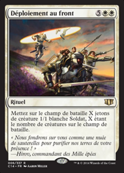 Déploiement au front