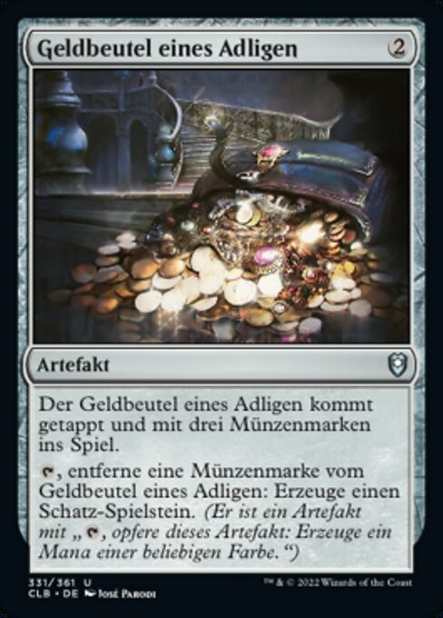 Geldbeutel eines Adligen