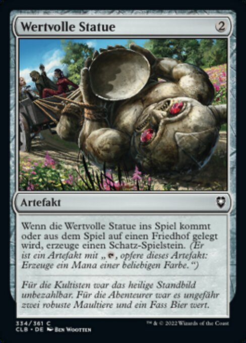 Wertvolle Statue