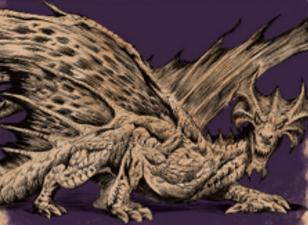 Uralter Messingdrache