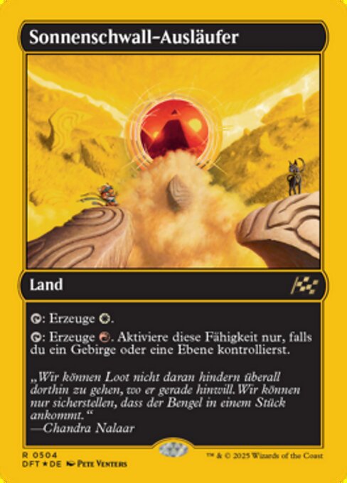 Sonnenschwall-Ausläufer