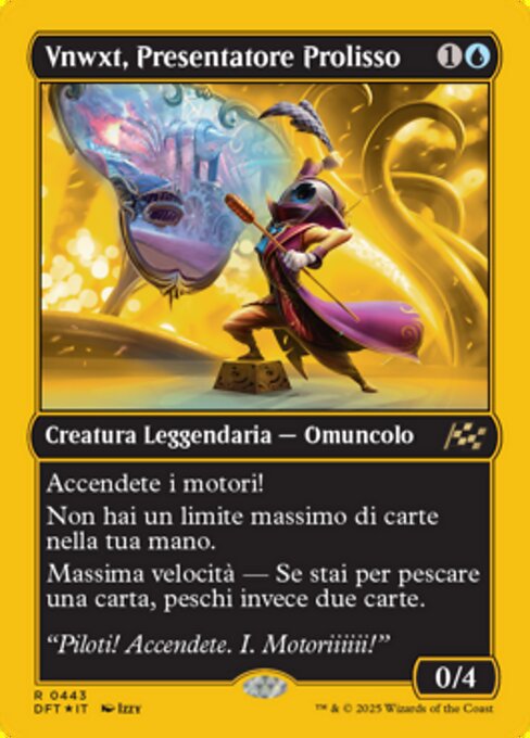 Vnwxt, Presentatore Prolisso