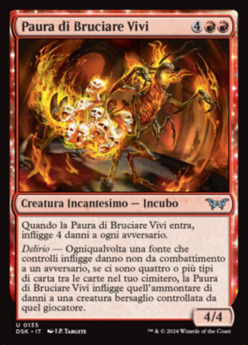 Fear of Burning Alive