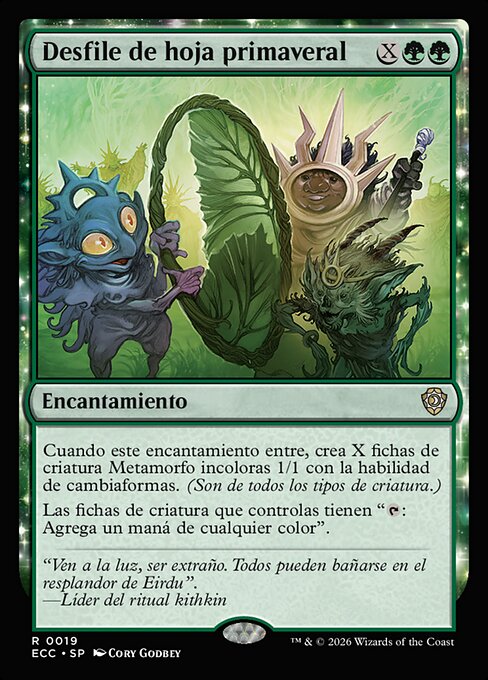 Desfile de hoja primaveral