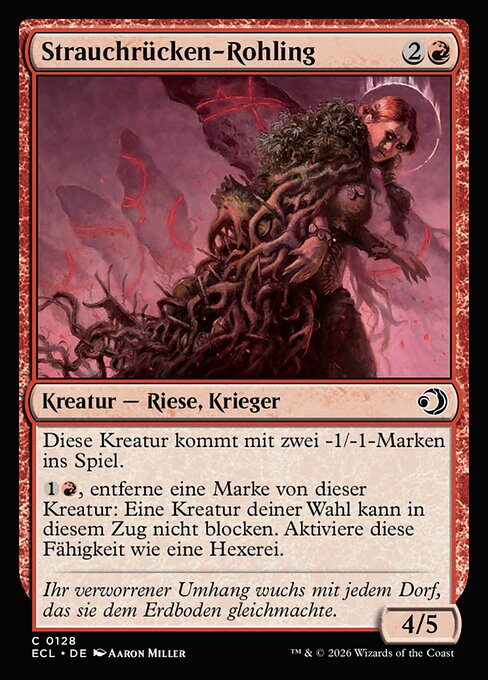 Strauchrücken-Rohling