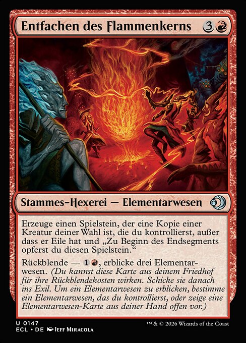 Entfachen des Flammenkerns