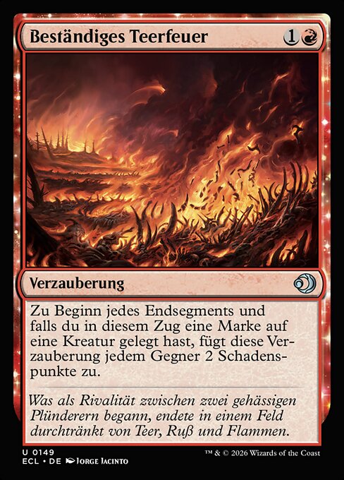 Beständiges Teerfeuer