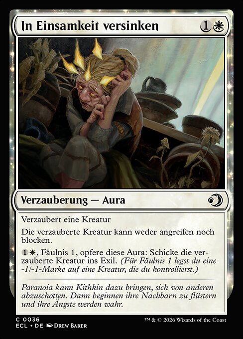 In Einsamkeit versinken