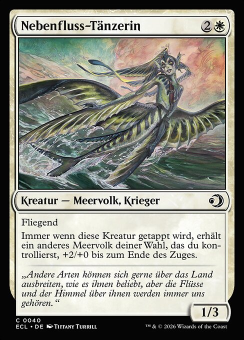 Nebenfluss-Tänzerin