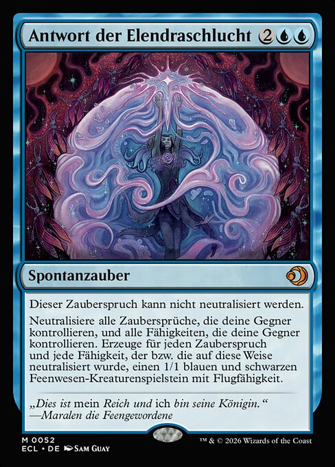 Antwort der Elendraschlucht