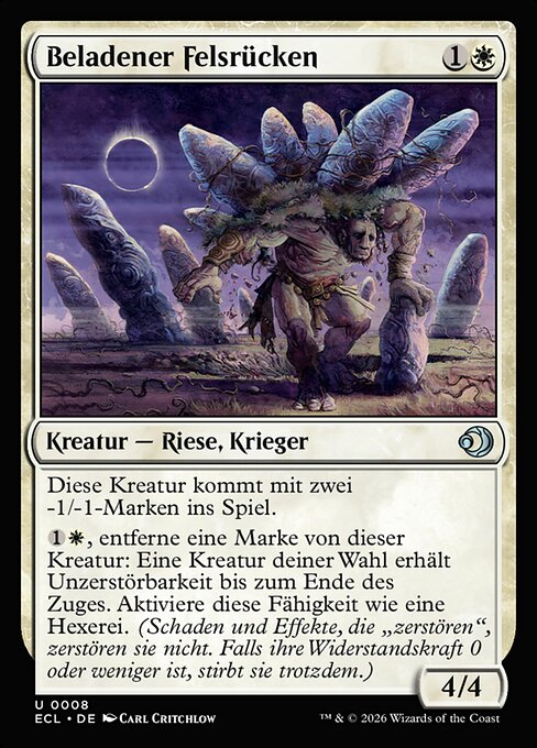 Beladener Felsrücken