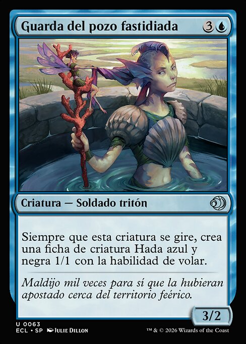 Guarda del pozo fastidiada