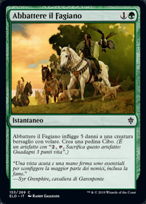 Abbattere il Fagiano