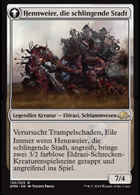 Hennweier, die schlingende Stadt