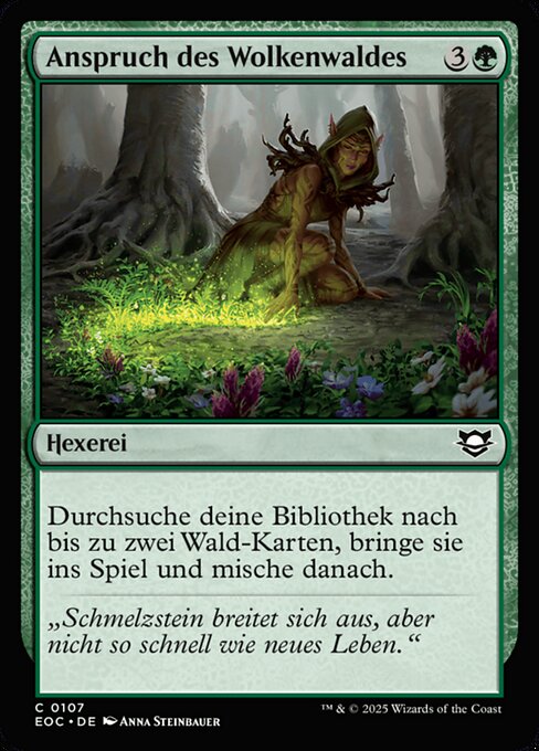 Anspruch des Wolkenwaldes