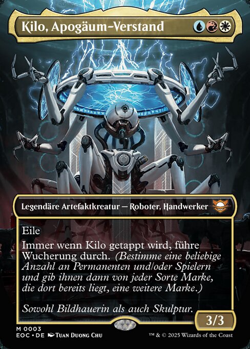 Kilo, Apogäum-Verstand