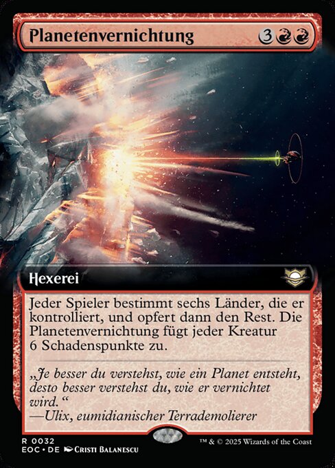 Planetenvernichtung