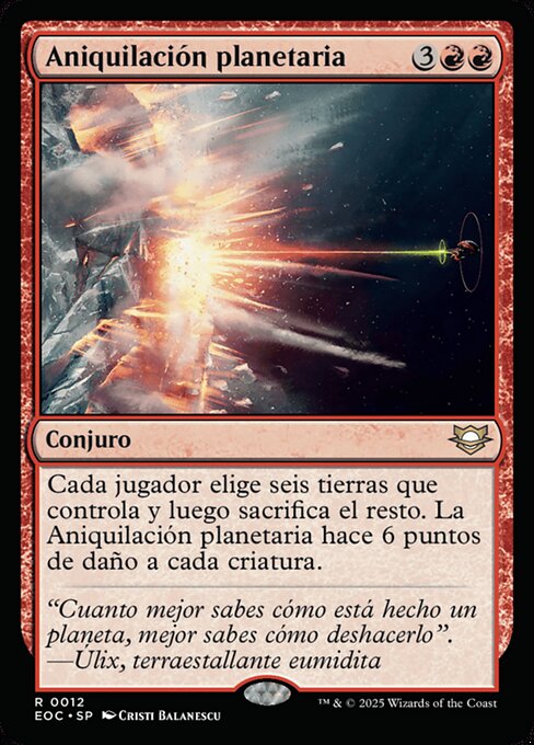 Aniquilación planetaria