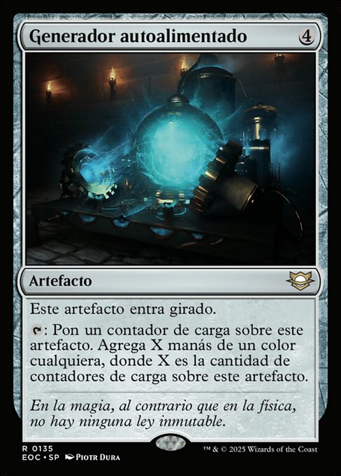 Generador autoalimentado