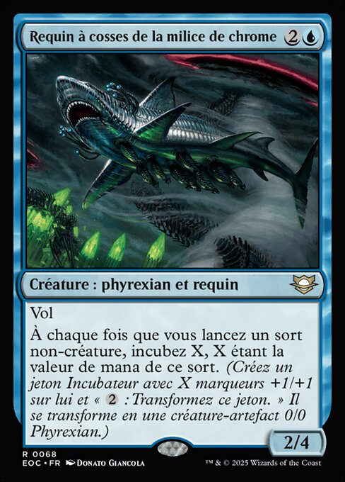 Requin à cosses de la milice de chrome