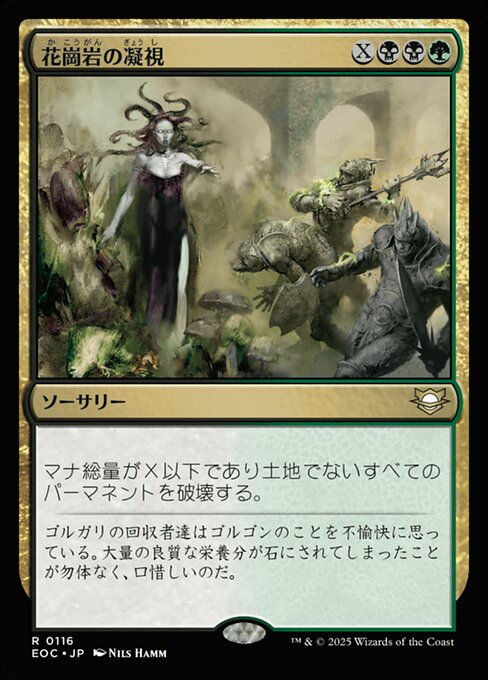 花（か）崗（こう）岩（がん）の凝（ぎょう）視（し）