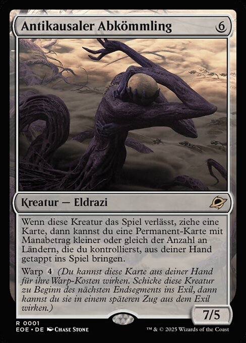 Antikausaler Abkömmling