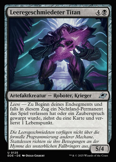 Leeregeschmiedeter Titan