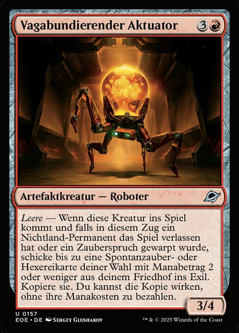 Vagabundierender Aktuator