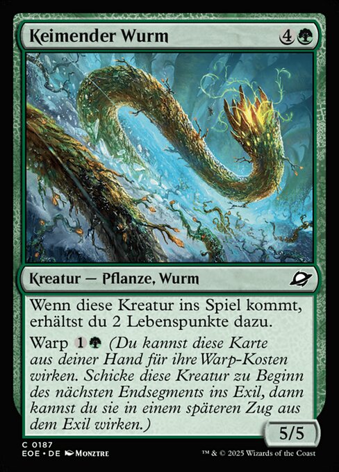 Keimender Wurm
