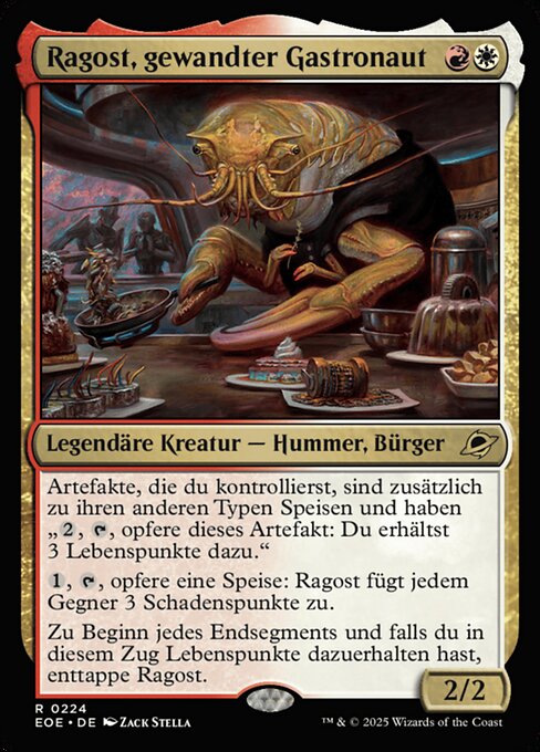 Ragost, gewandter Gastronaut