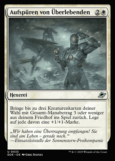 Aufspüren von Überlebenden