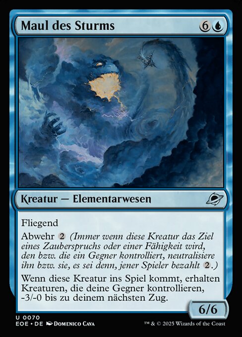 Maul des Sturms