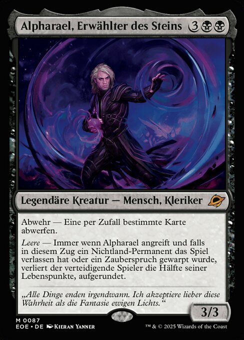 Alpharael, Erwählter des Steins