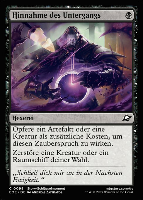 Hinnahme des Untergangs