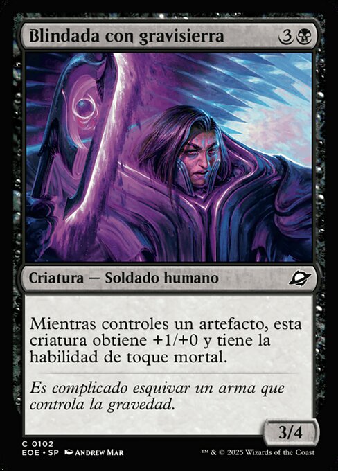 Blindada con gravisierra