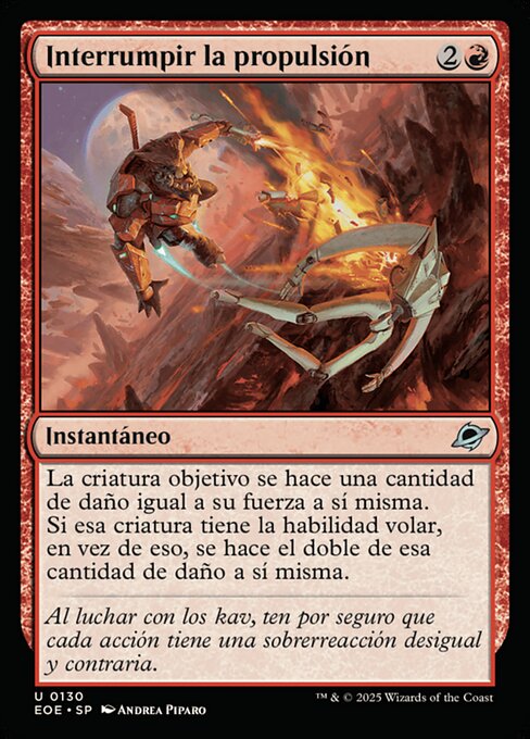 Interrumpir la propulsión