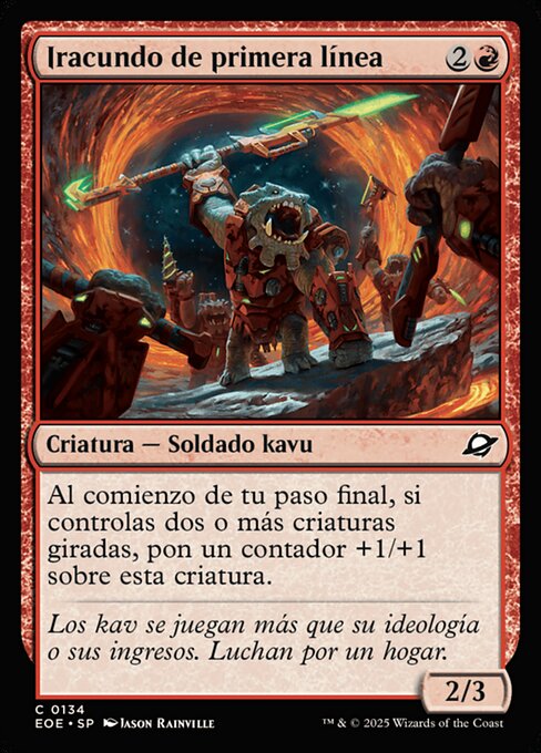 Iracundo de primera línea