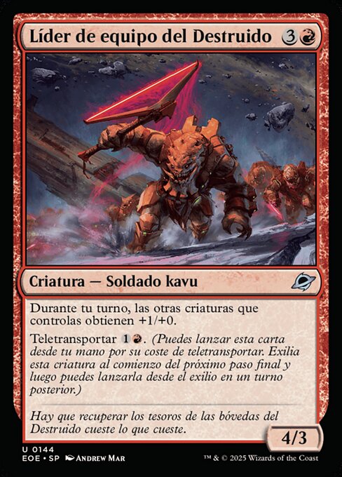 Líder de equipo del Destruido