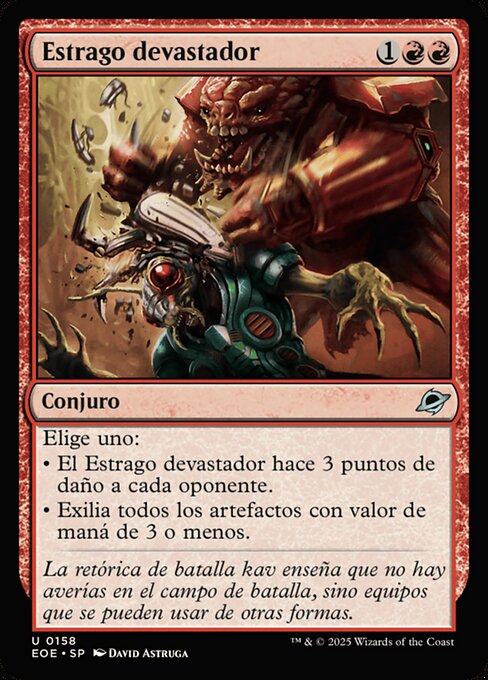 Estrago devastador