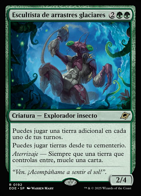 Escultista de arrastres glaciares