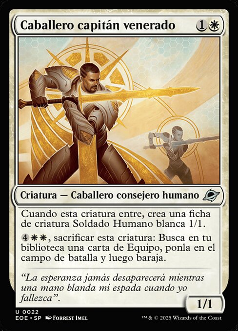 Caballero capitán venerado